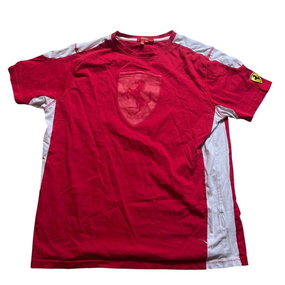 Ferrari Scuderia Men's Bright Red Tee Shirt XL
